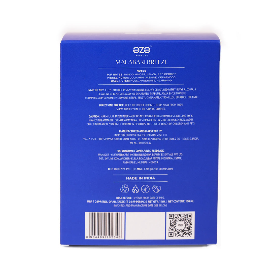 MALABARI BREEZE UNISEX EDP - 100ML
