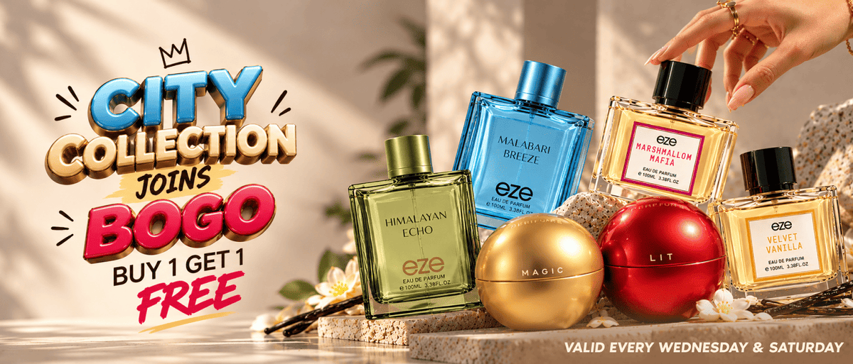 Wednesday Buy One Get One Free at Eze Perfume